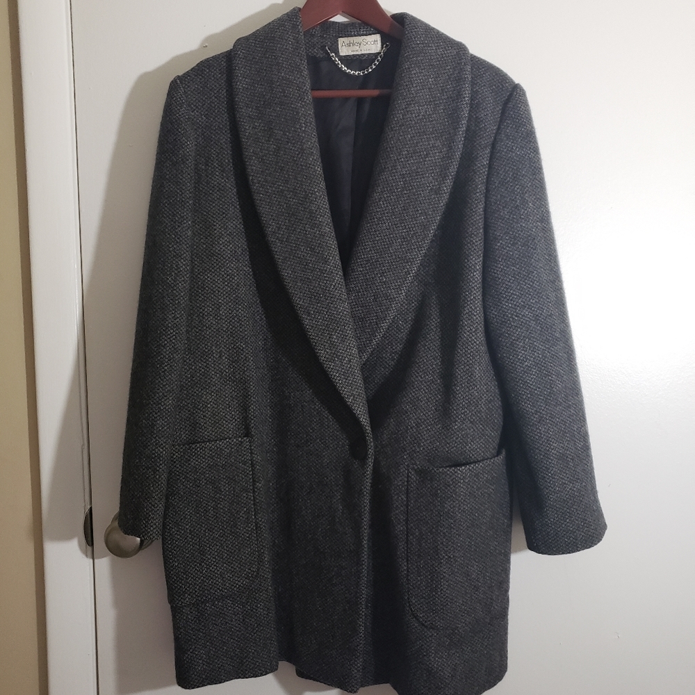 Ashley Scott Coat 100% Wool Men